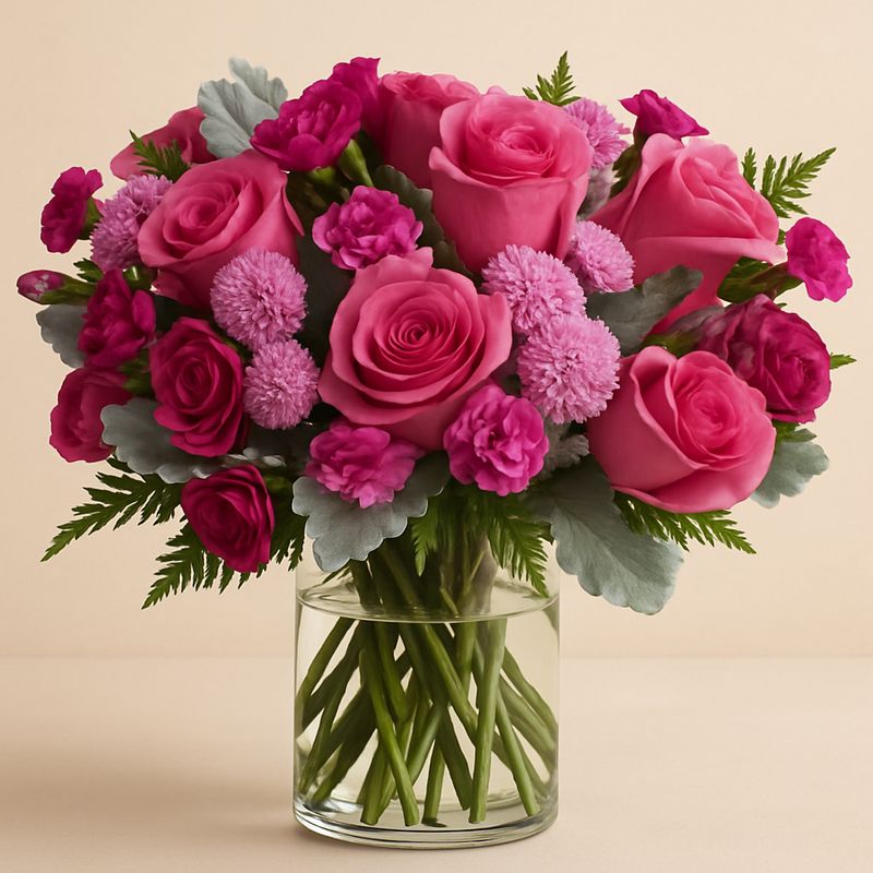 Rosy Quartz Mosaic Display