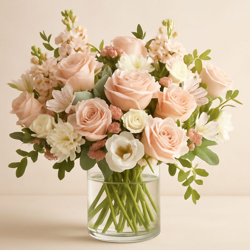 Silver Peach Radiance