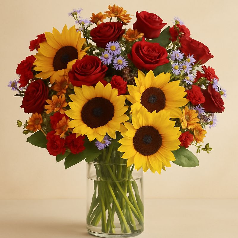 Harvest Gold Sunflower Mix