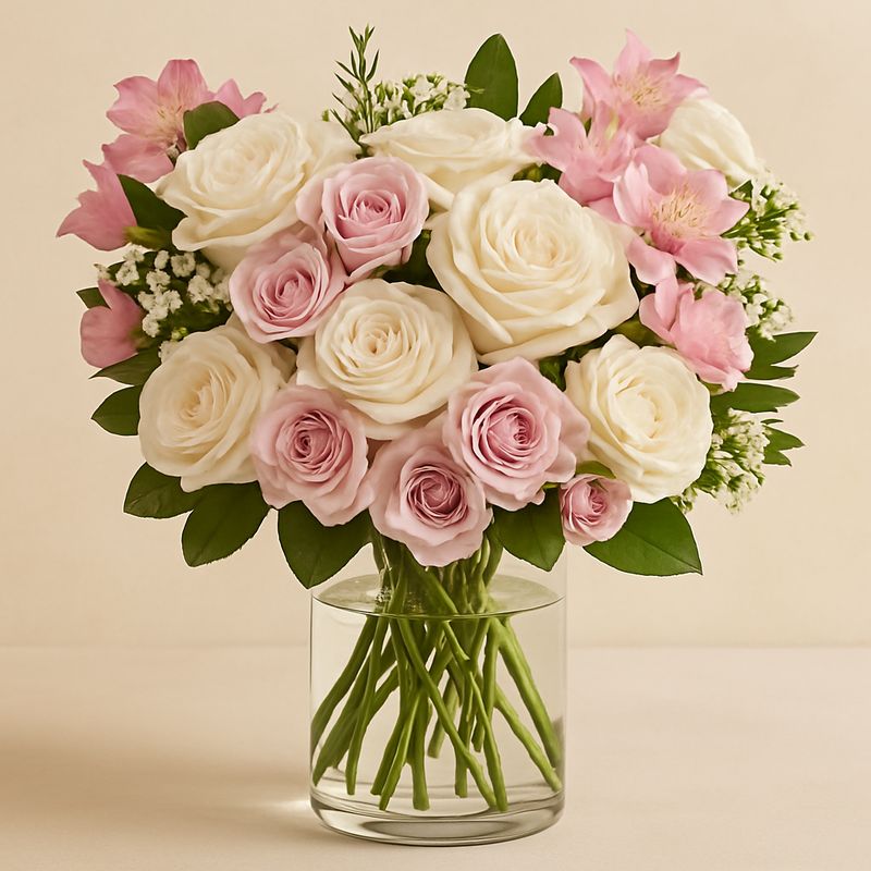 Pink Stained Glass Roses