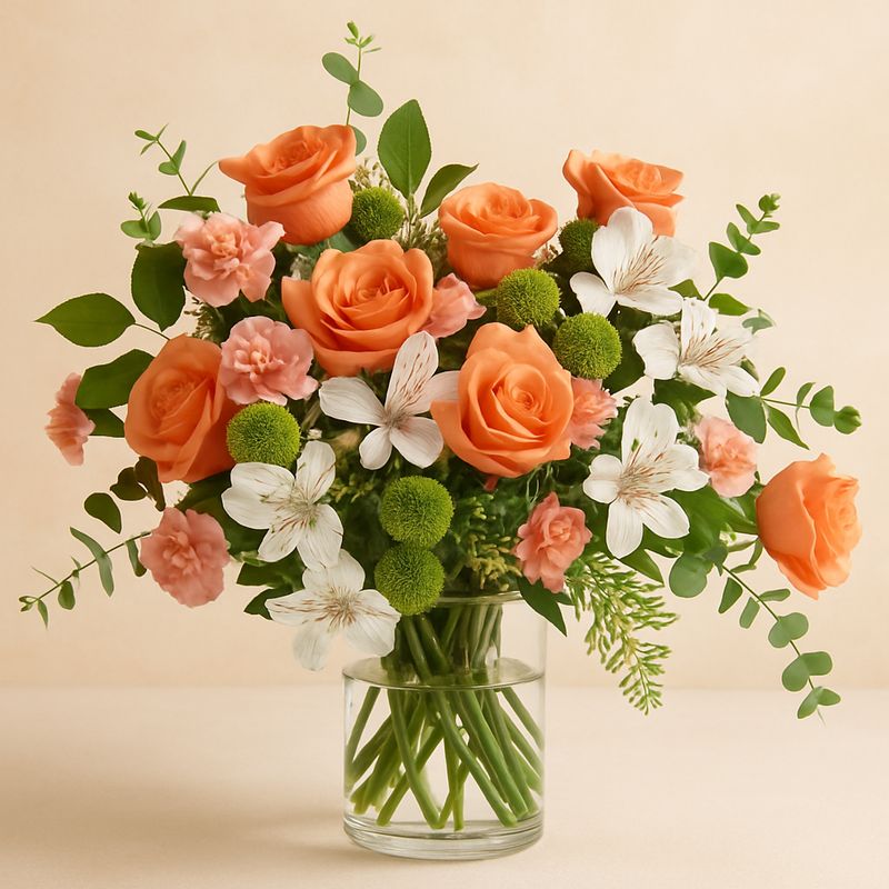 Aqua Splash Peach Bloom